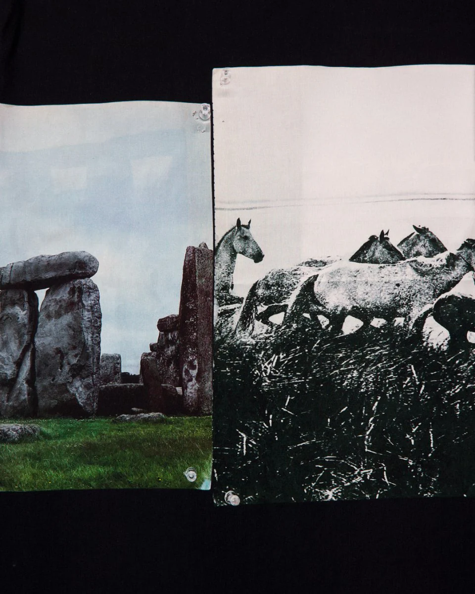 Camisa Pleasures Stone Horse Vacation Negra Unisex - Image 4