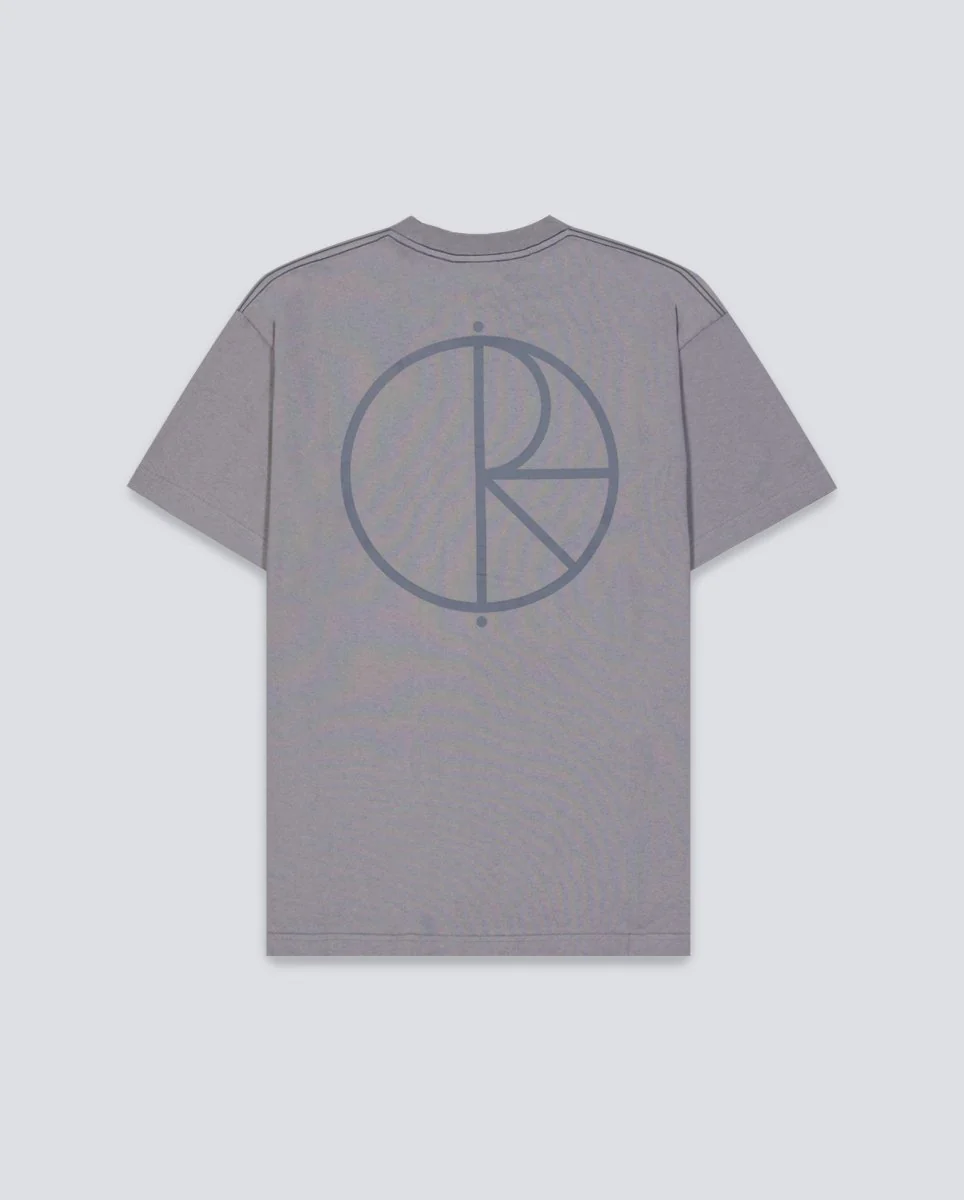Camiseta Polar Skate Co. Contrast Tee Stroke Logo Gris Unisex - Image 3
