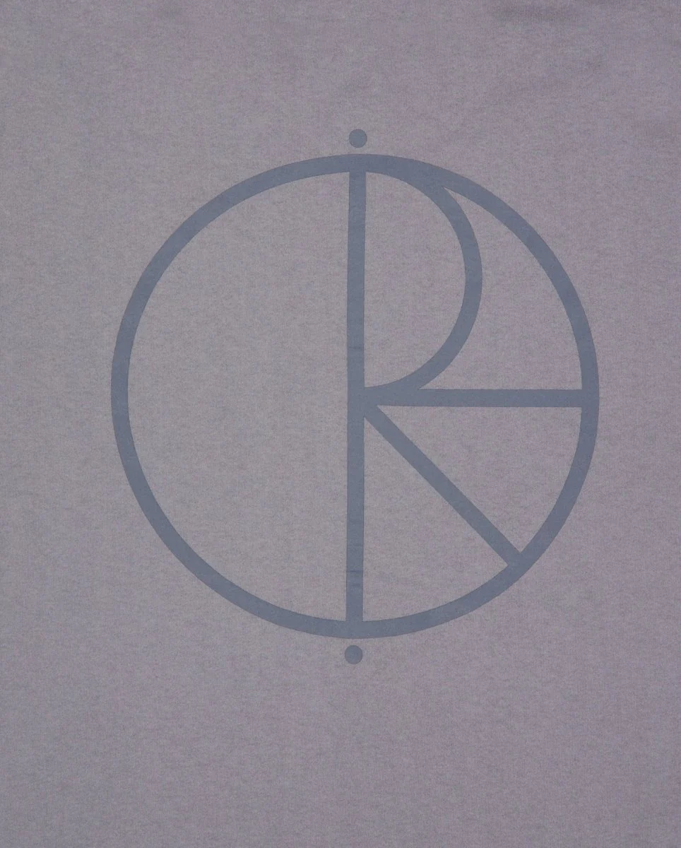 Camiseta Polar Skate Co. Contrast Tee Stroke Logo Gris Unisex - Image 4