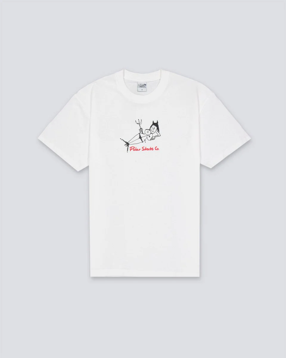 Camiseta Polar Skate Co Devil Woman Blanco Hombre