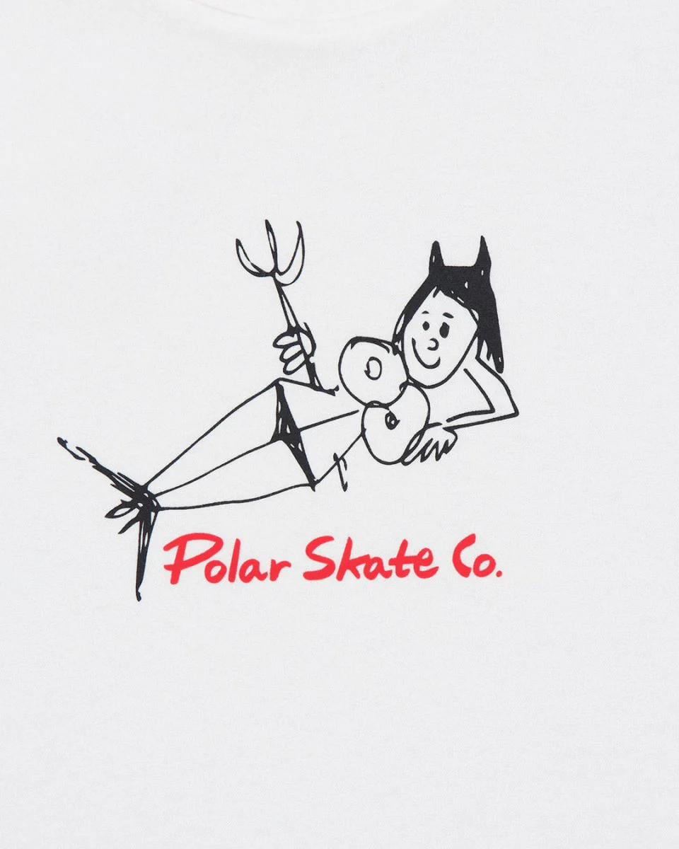 Camiseta Polar Skate Co Devil Woman Blanco Hombre - Image 2