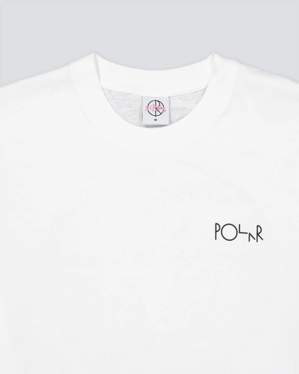 Camiseta Polar Skate Co Fill Logo Ourselves Blanco Unisex - Image 4
