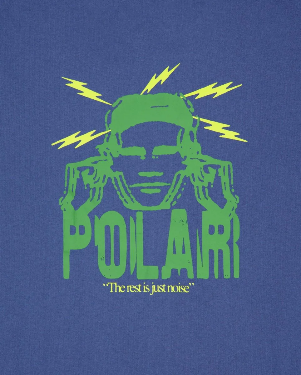 Camiseta Polar Skate Co. Noise Graphite Azul Unisex - Image 2