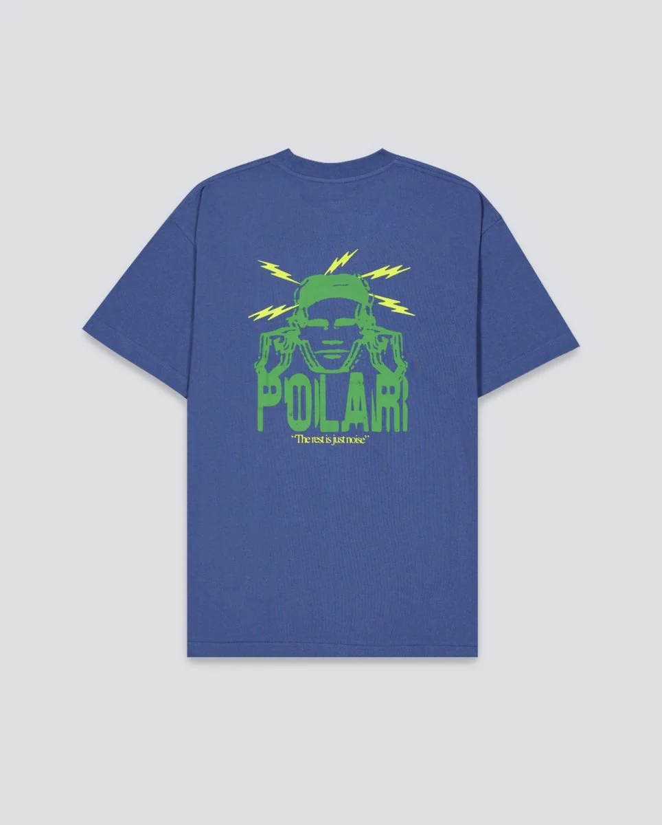 Camiseta Polar Skate Co. Noise Graphite Azul Unisex - Image 3