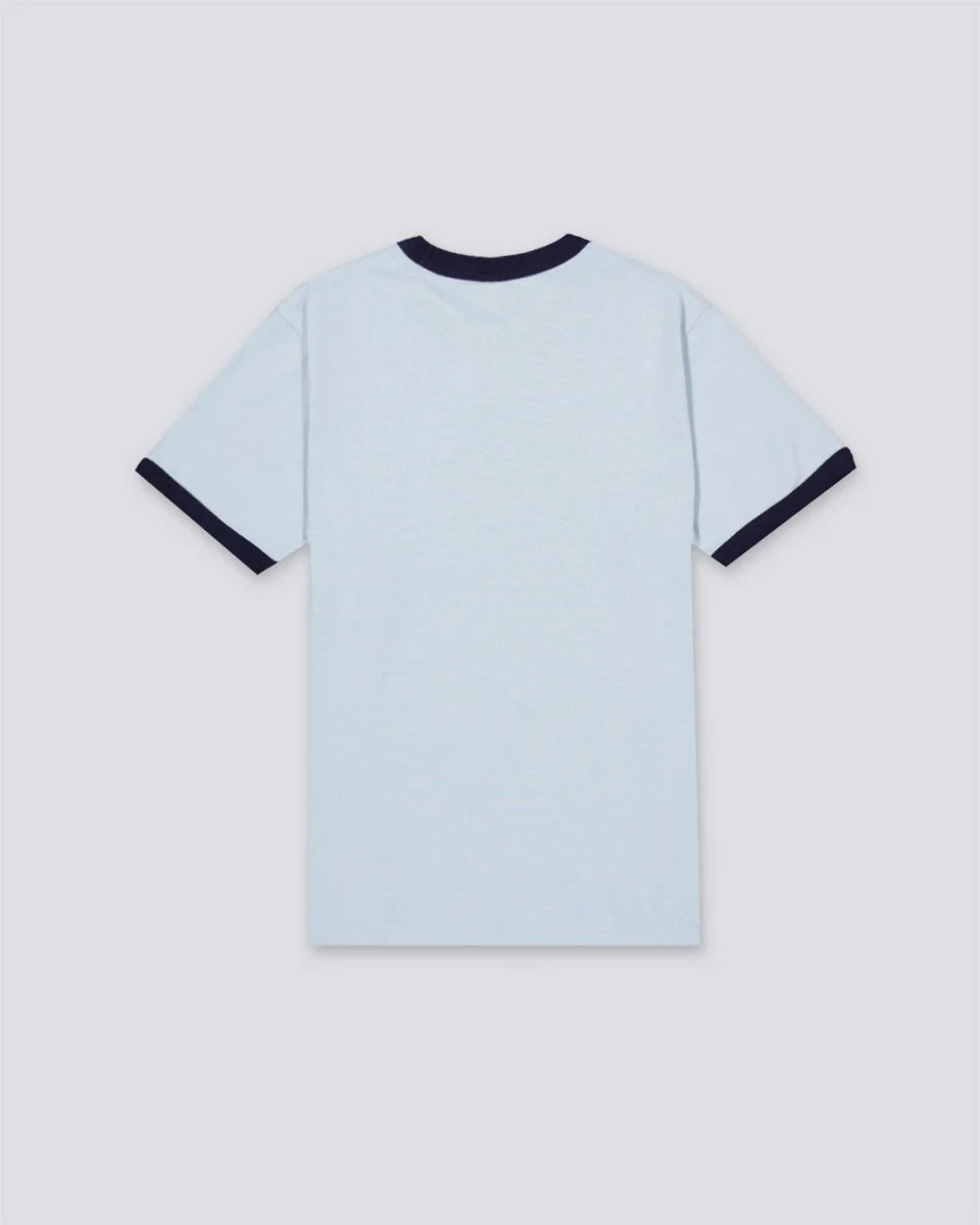 Camiseta Polar Skate Co Ringer Azul Claro Hombre - Image 2
