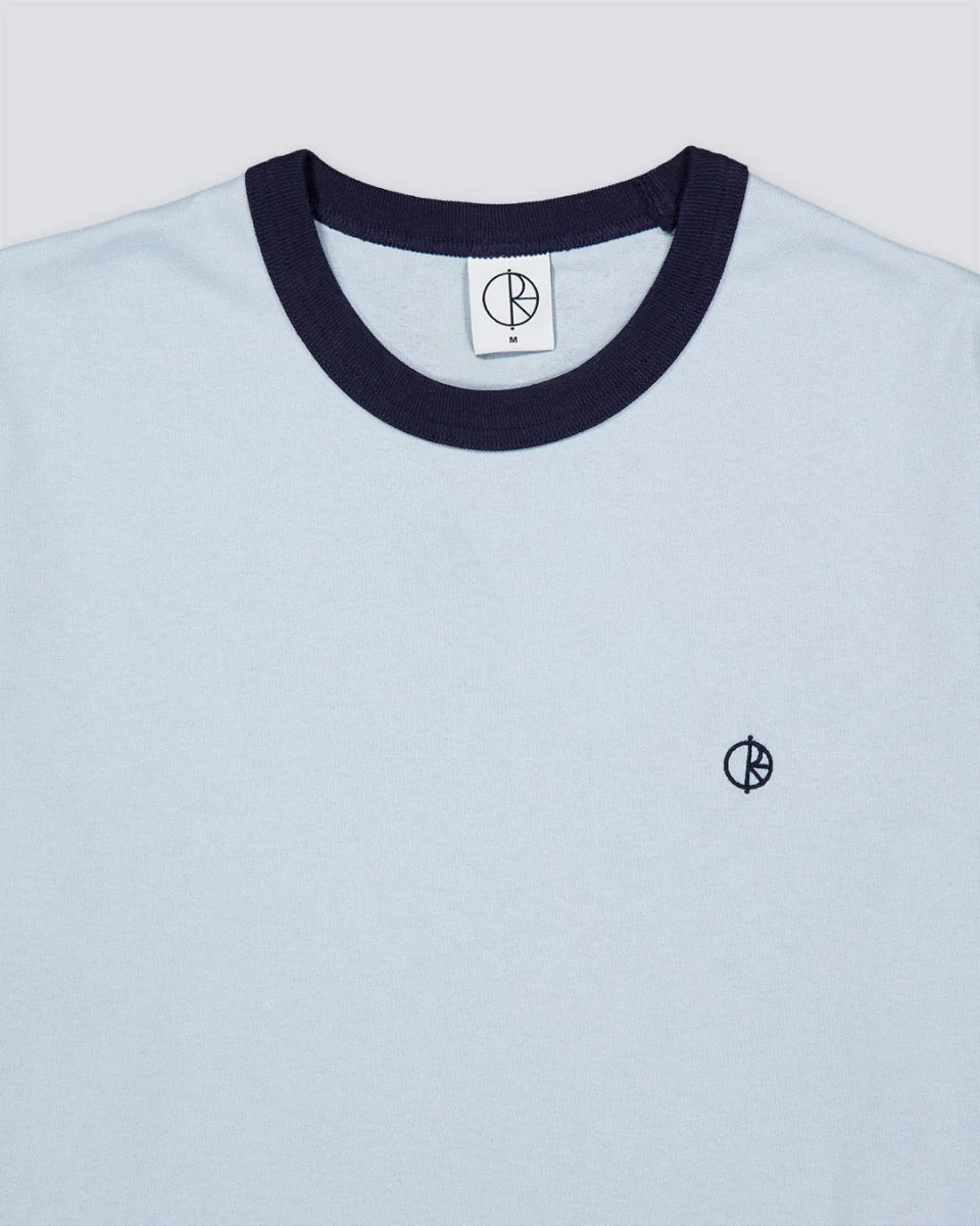 Camiseta Polar Skate Co Ringer Azul Claro Hombre - Image 3