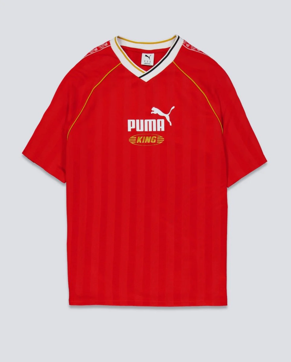 Camiseta Puma King Relaxed Football Jersey Rojo Unisex