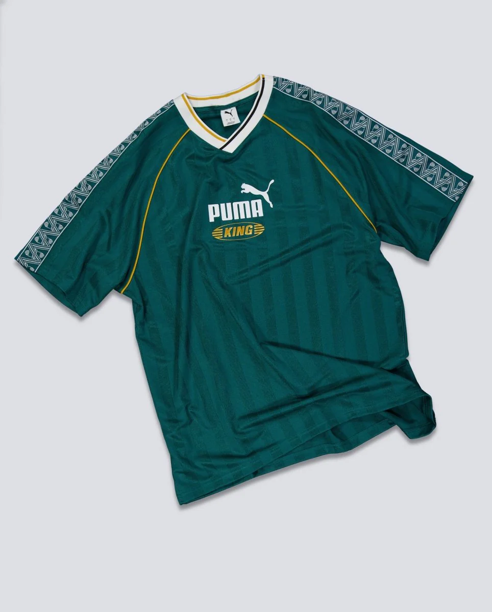 Camiseta Puma King Relaxed Football Verde Unisex - Image 2