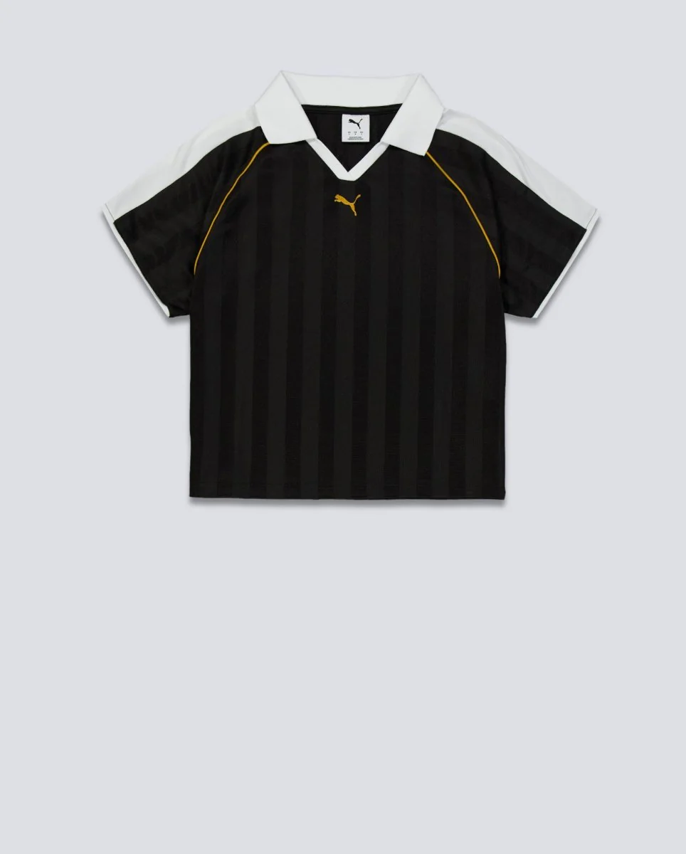 Camiseta Puma T7 Relaxed Football Negro Mujer