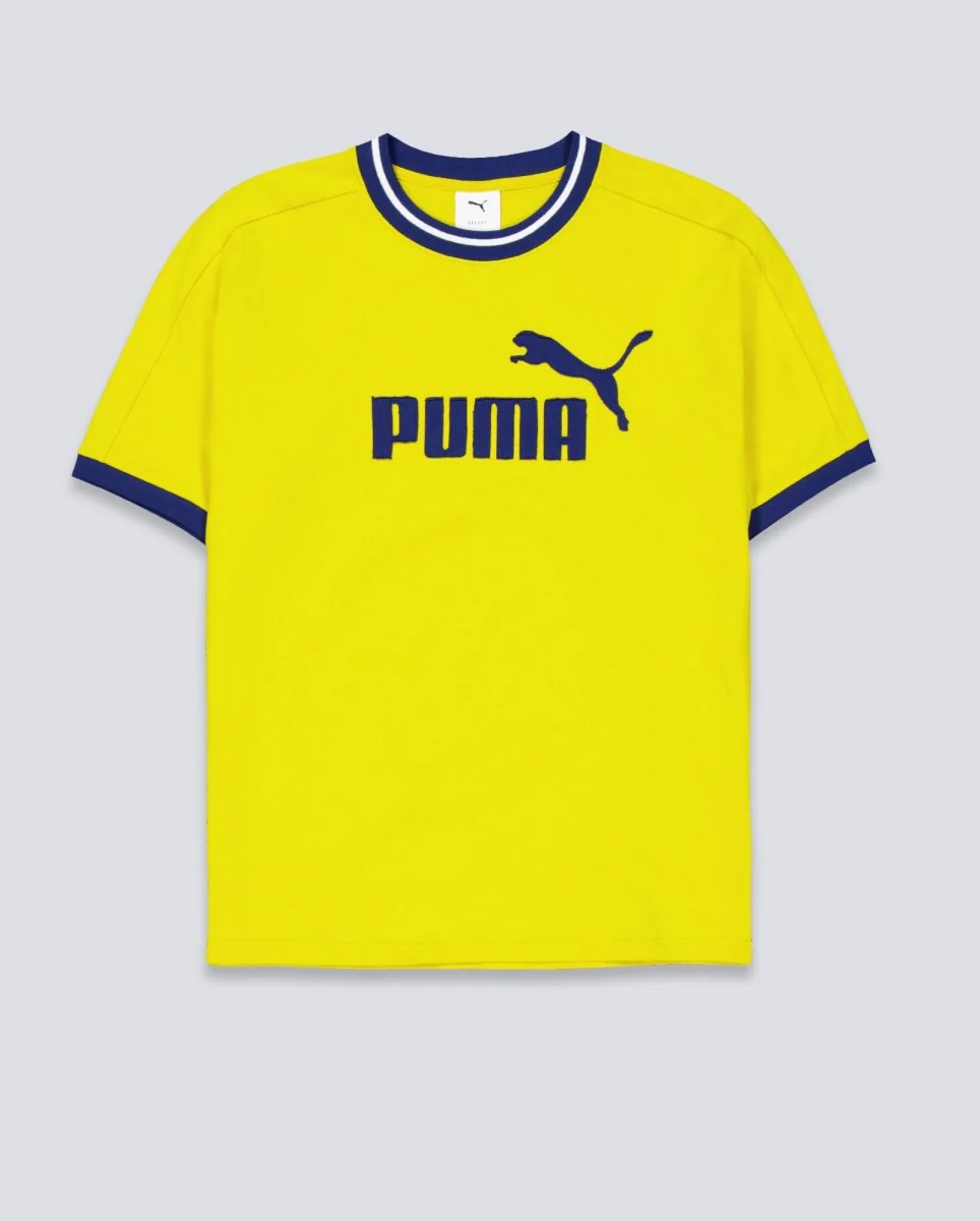 Camiseta Puma T7 Ringer Amarillo Hombre
