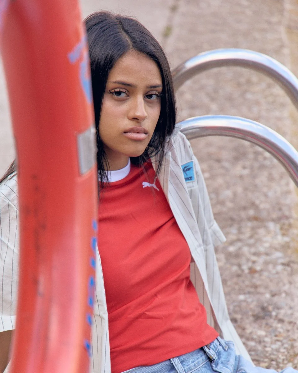 Camiseta Puma T7 Slim Rojo Mujer - Image 3