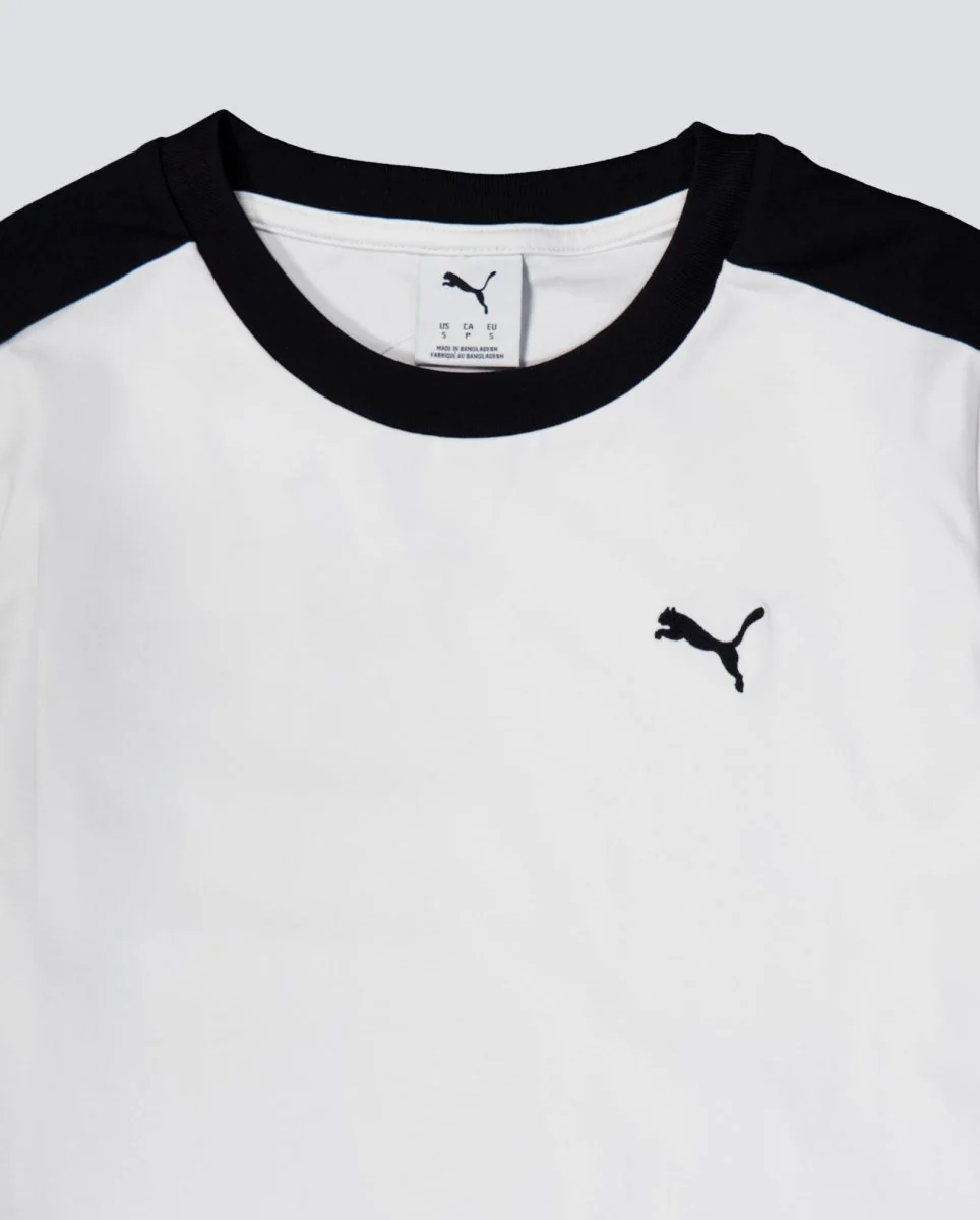 Camiseta Puma T7 Slim Tee Blanco Mujer - Image 3