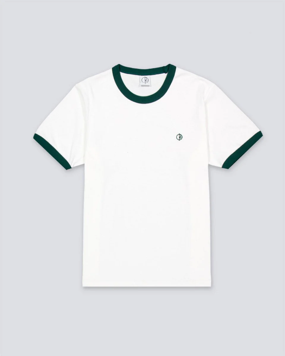 Camiseta Ringer Tee Cloud Blanco Y Verde Hombre