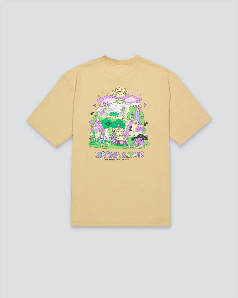 Camiseta The North Face Mountain Cleanup Beige Hombre - Image 2