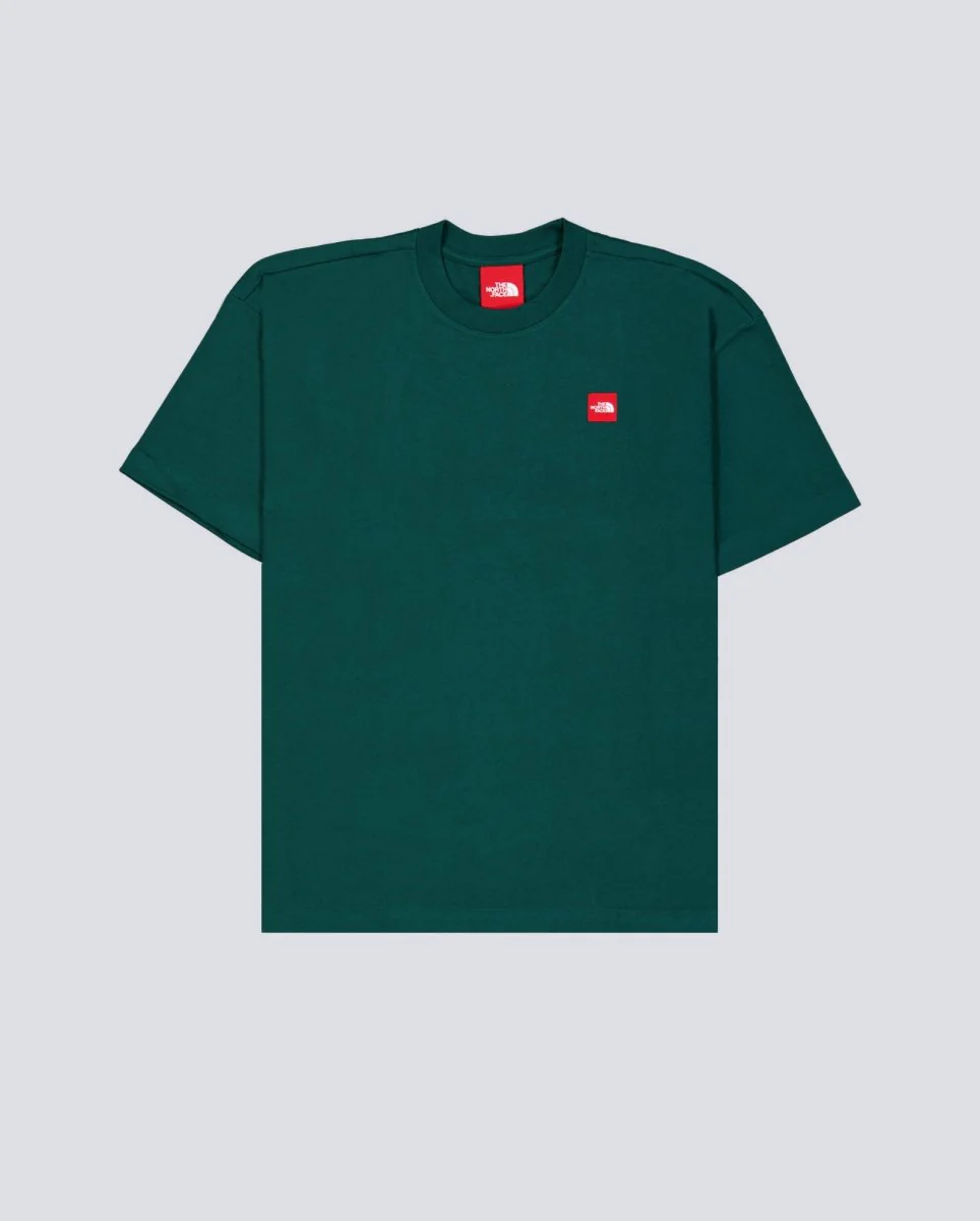 Camiseta The North Face M Redbox Crew Verde Hombre