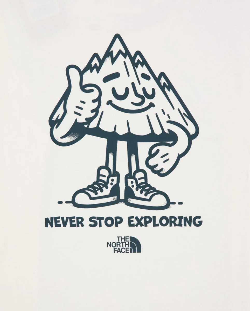 Camiseta The North Face U Mountain Fun Oversized Blanco Hombre - Image 4
