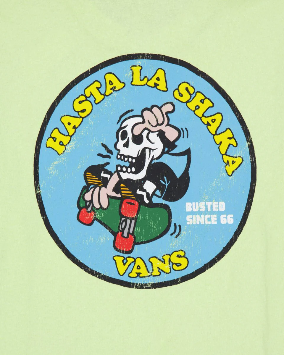 Camiseta Vans Skull La Shaka Verde Hombre - Image 3