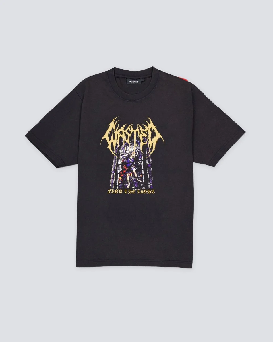 Camiseta Wasted Paris Light Negro Hombre