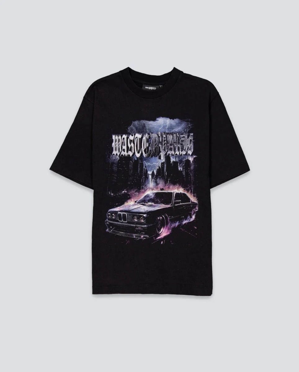 Camiseta Wasted Paris Run Negro Unisex