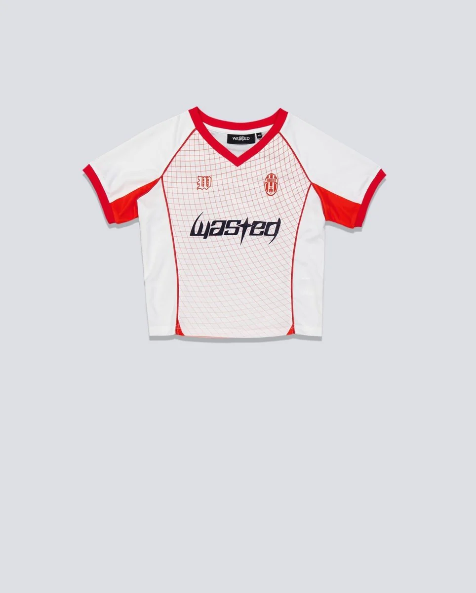 Camiseta Wasted Paris Spine Beige Y Rojo Mujer