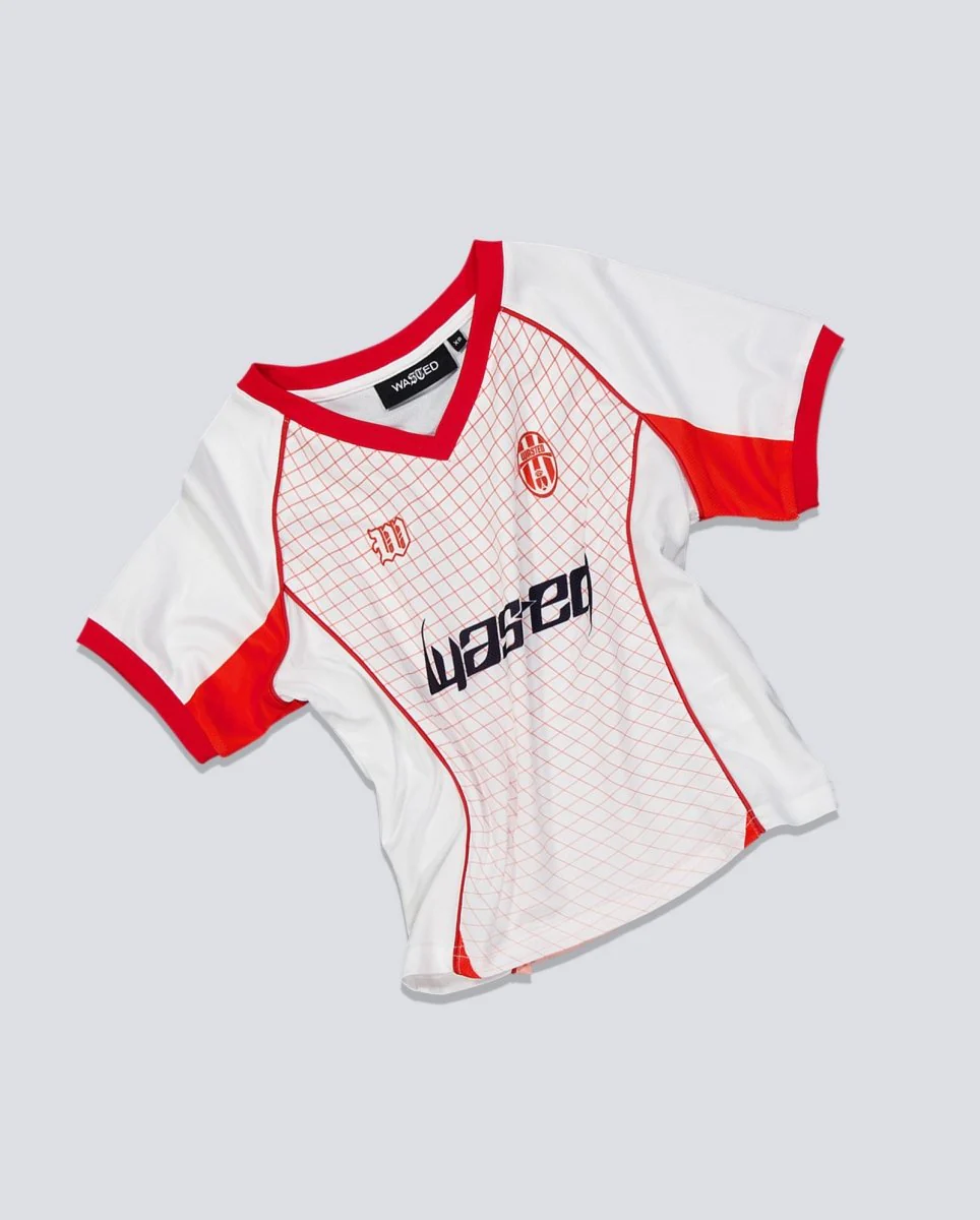 Camiseta Wasted Paris Spine Beige Y Rojo Mujer - Image 4