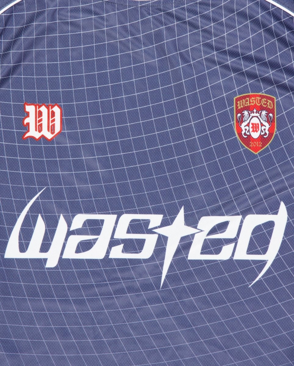 Camiseta Wasted Paris Spine Football Azul Unisex - Image 2