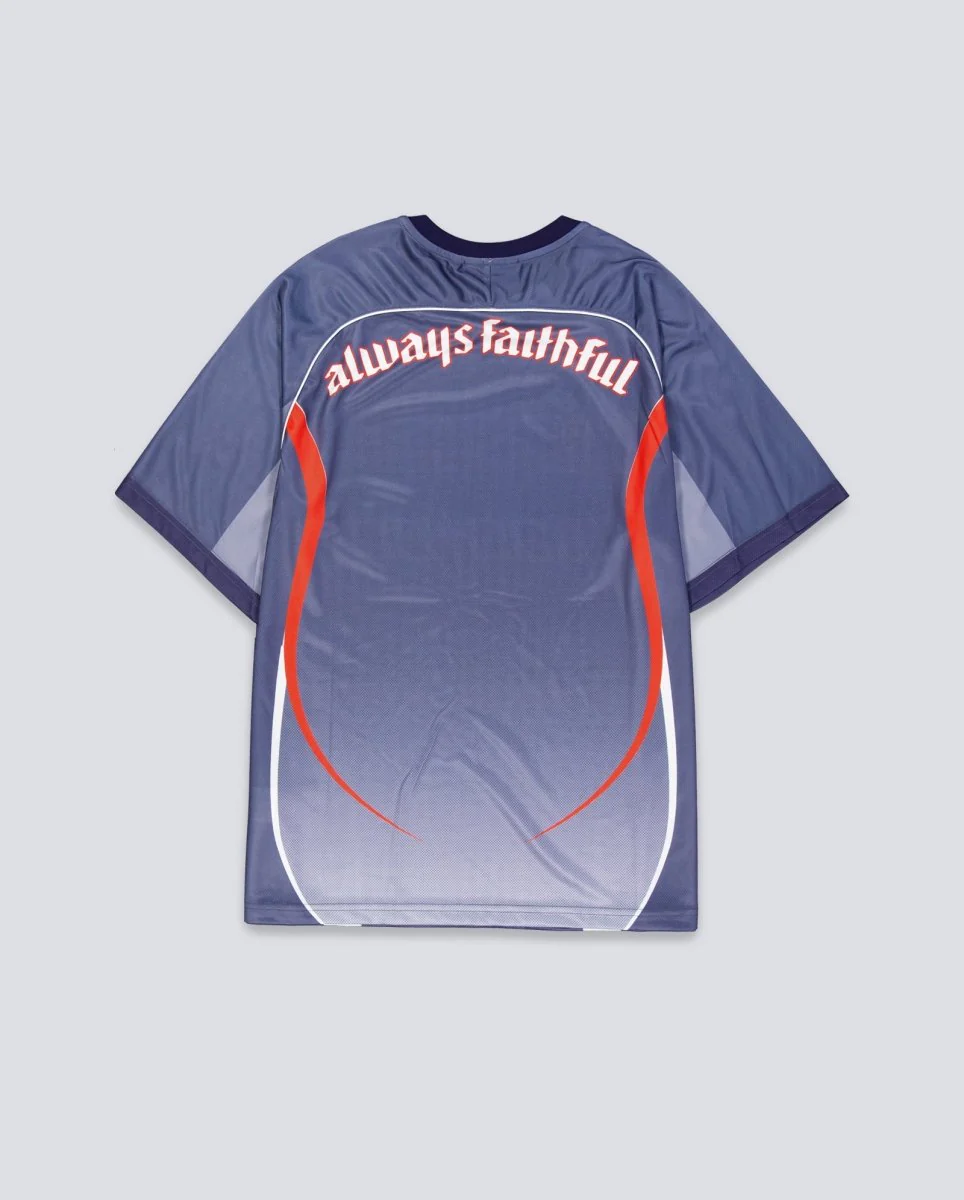 Camiseta Wasted Paris Spine Football Azul Unisex - Image 3