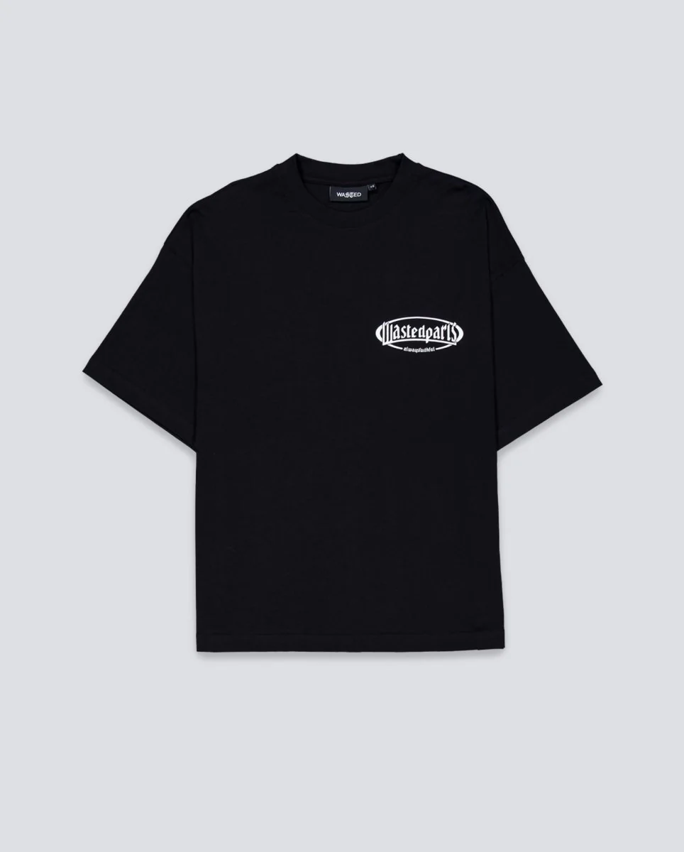Camiseta Wasted Paris Yard Boxy Negro Unisex