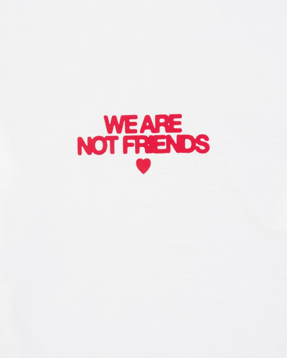 Camiseta We Are Not Friends Bold Sunny Love Blanco Unisex - Image 2