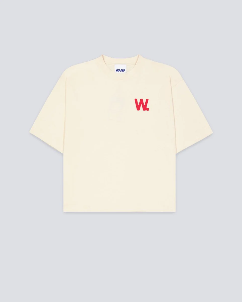 Camiseta We Are Not Friends Boxy W Beige Unisex