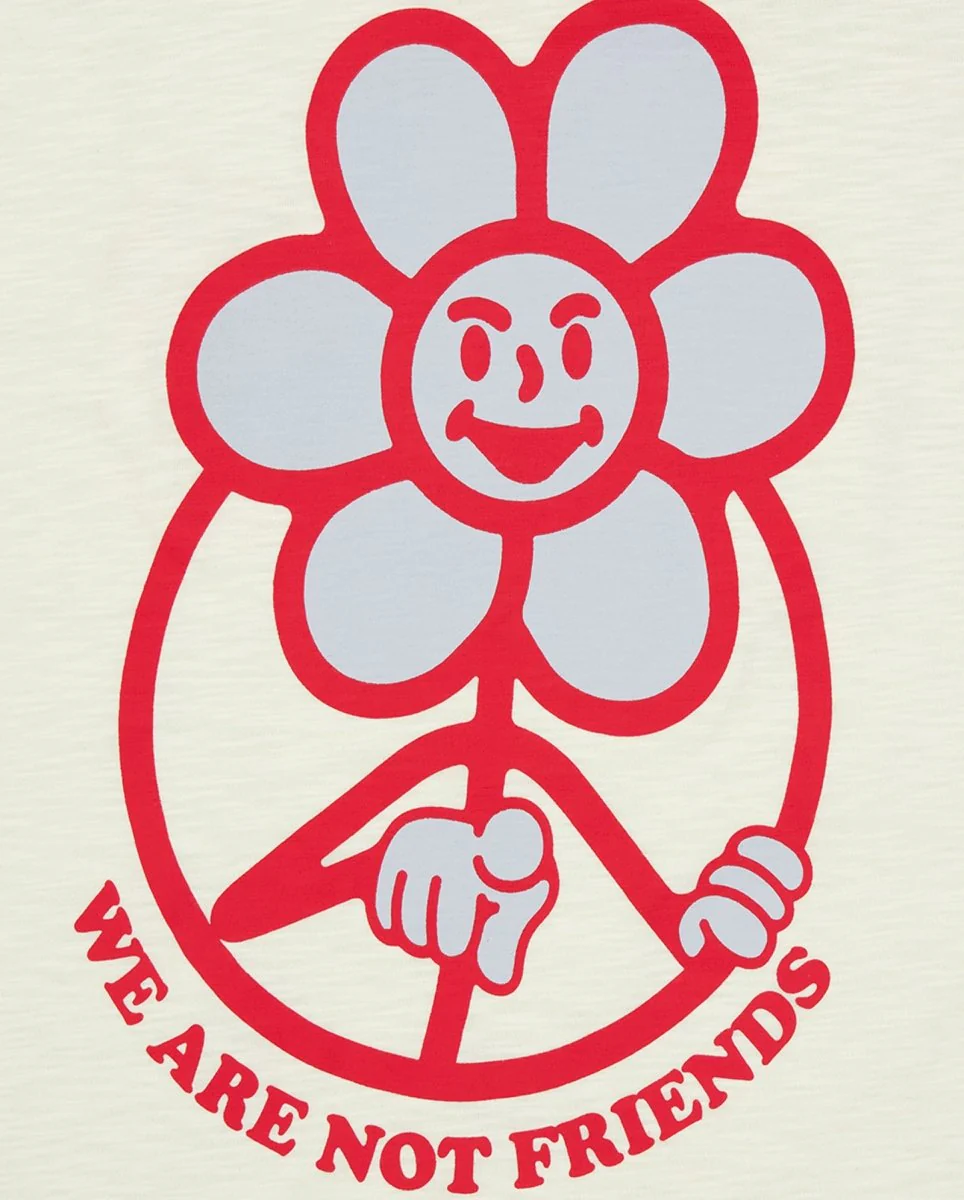 Camiseta We Are Not Friends Daisy Blanco Unisex - Image 5