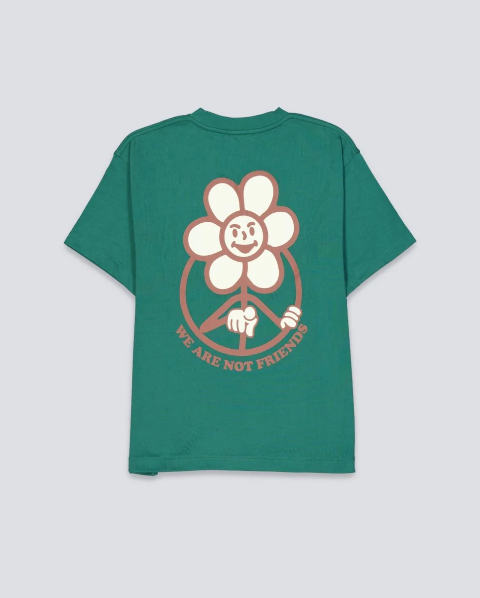 Camiseta We Are Not Friends Daisy Greenland Verde Unisex - Image 3