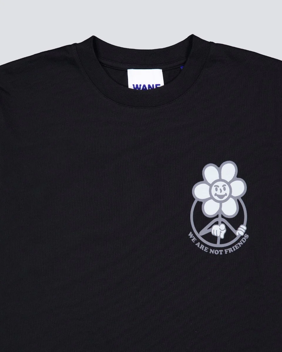 Camiseta We Are Not Friends Dark Daisy Negro Hombre - Image 3