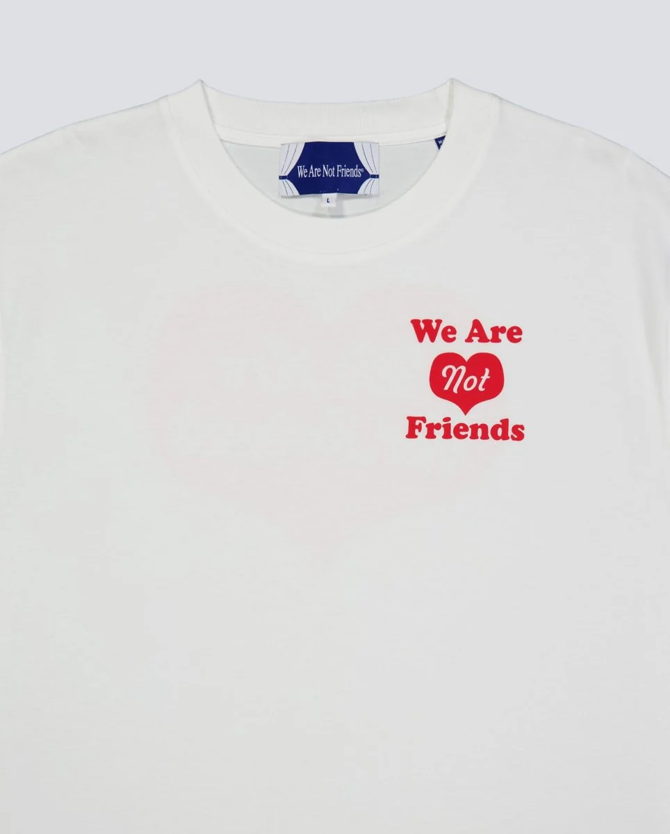 Camiseta We Are Not Friends Heart House Blanca Unisex - Image 2