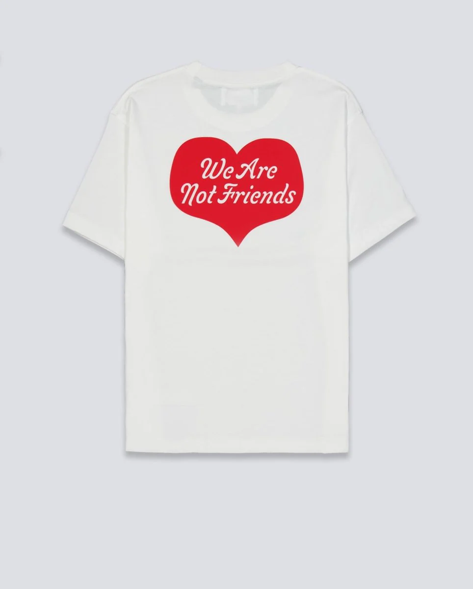 Camiseta We Are Not Friends Heart House Blanca Unisex - Image 4