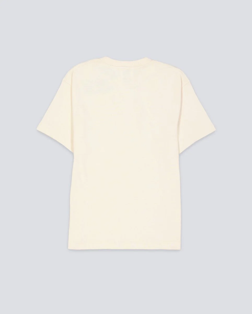 Camiseta We Are Not Friends Lettering Wanf Beige Unisex - Image 3