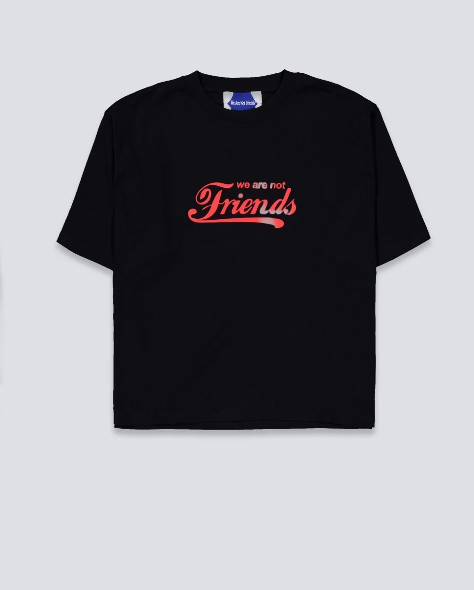 Camiseta We Are Not Friends Major Friends Negro Hombre