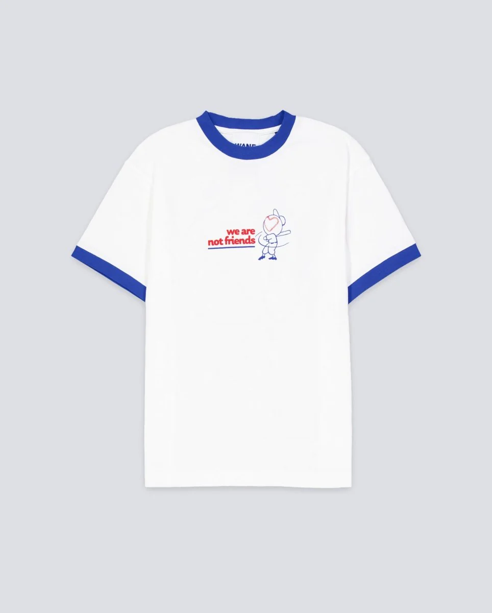 Camiseta We Are Not Friends National Sport Blanco Y Azul Unisex