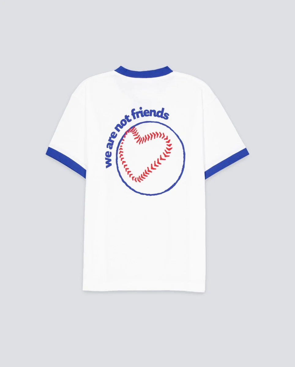Camiseta We Are Not Friends National Sport Blanco Y Azul Unisex - Image 3