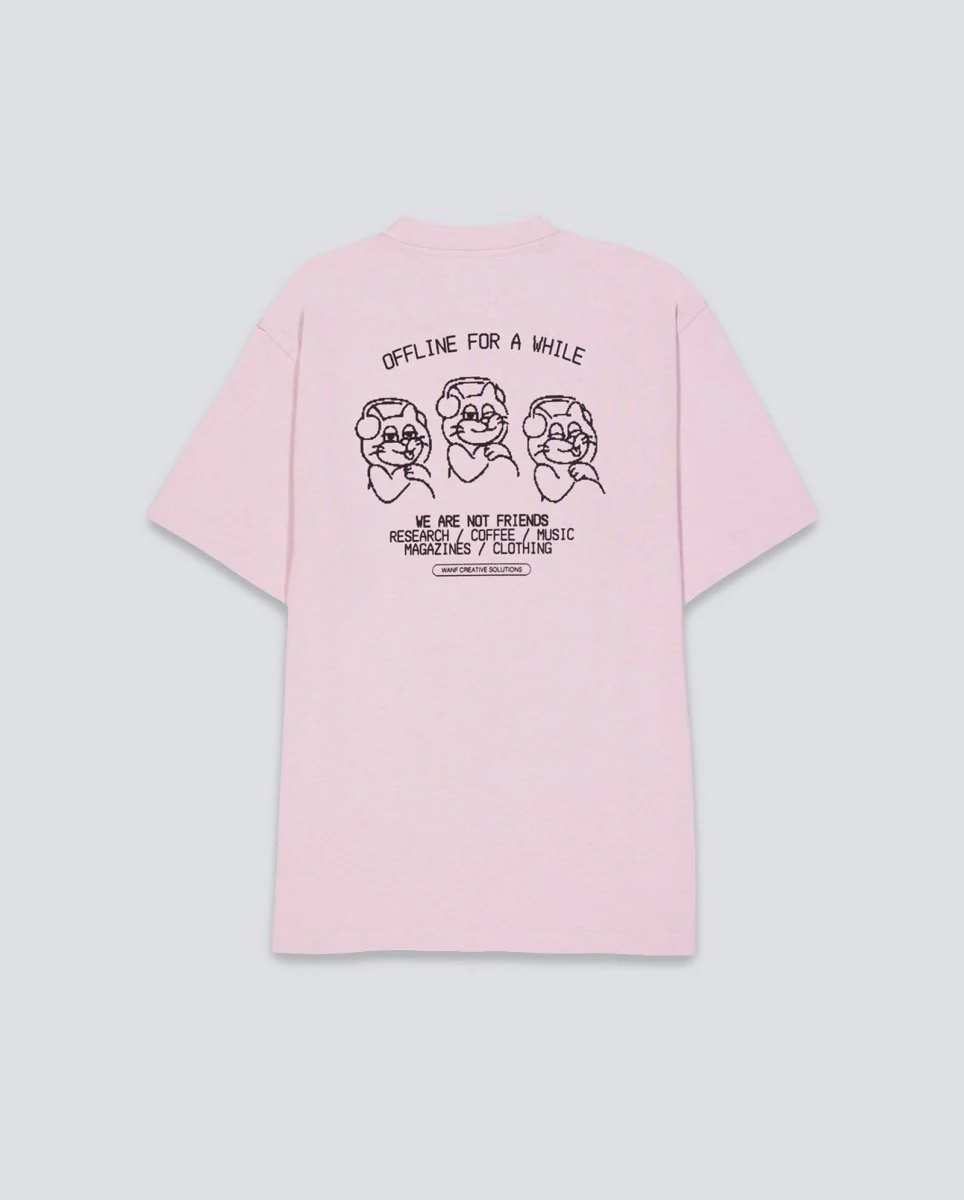 Camiseta We Are Not Friends Off Club Rosa Unisex - Image 3