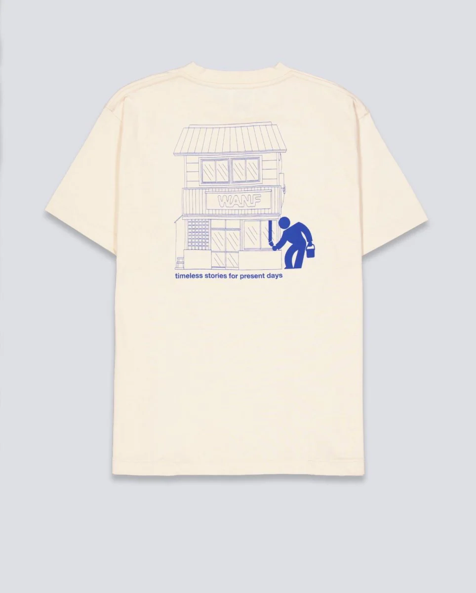 Camiseta We Are Not Friends Painter Beige Unisex - Image 3