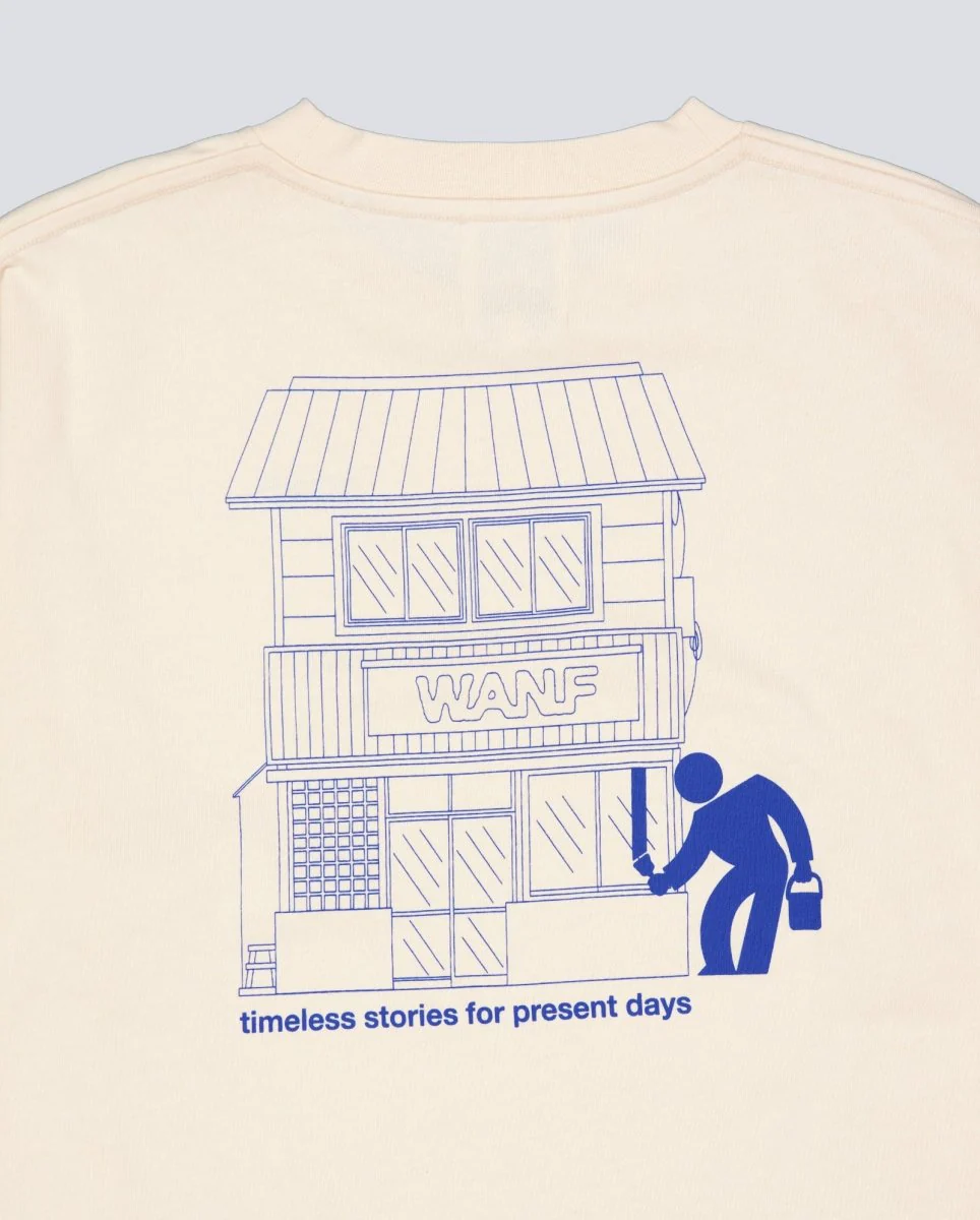 Camiseta We Are Not Friends Painter Beige Unisex - Image 5