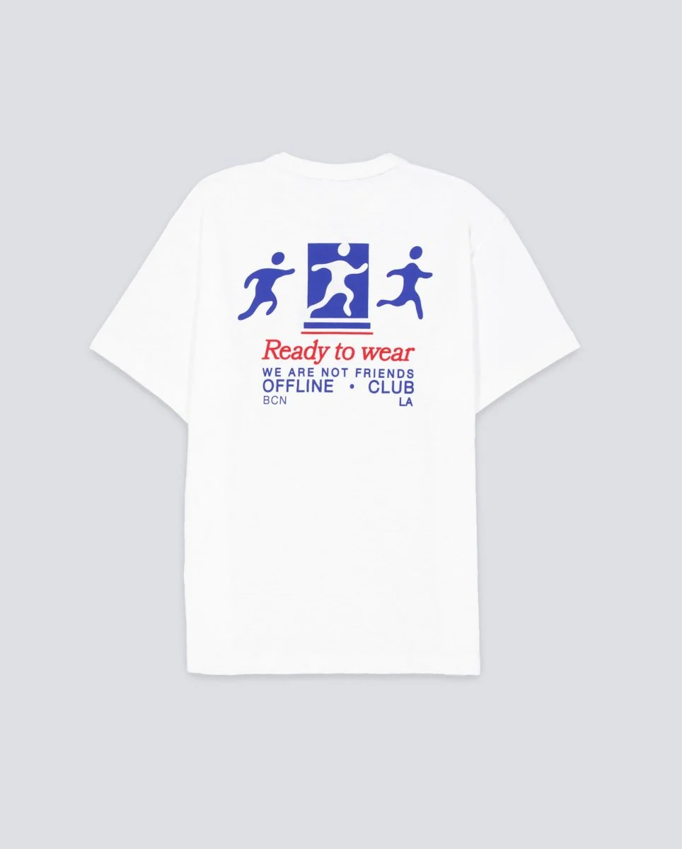 Camiseta We Are Not Friends Ready To Sport Blanco Unisex - Image 3