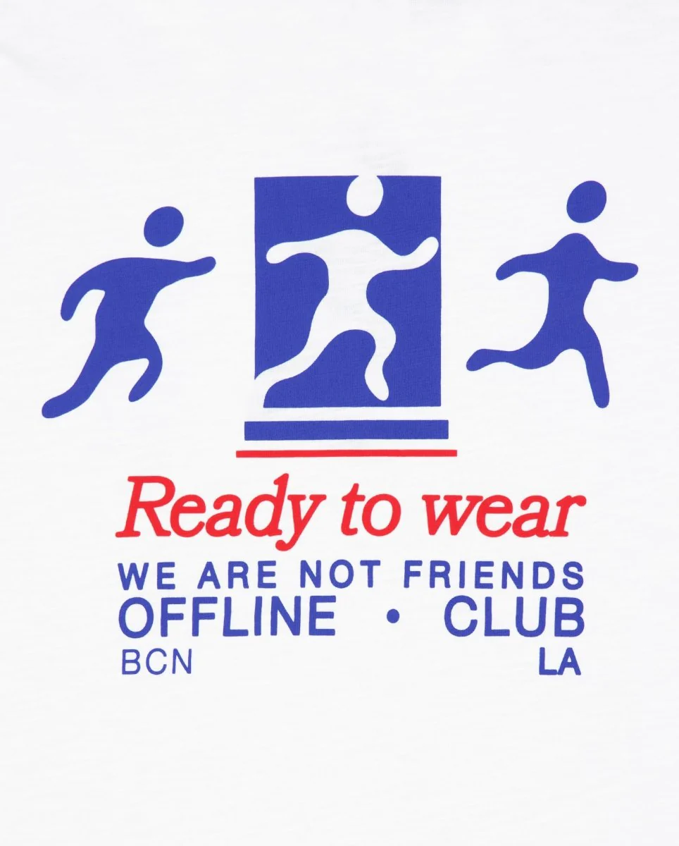 Camiseta We Are Not Friends Ready To Sport Blanco Unisex - Image 4
