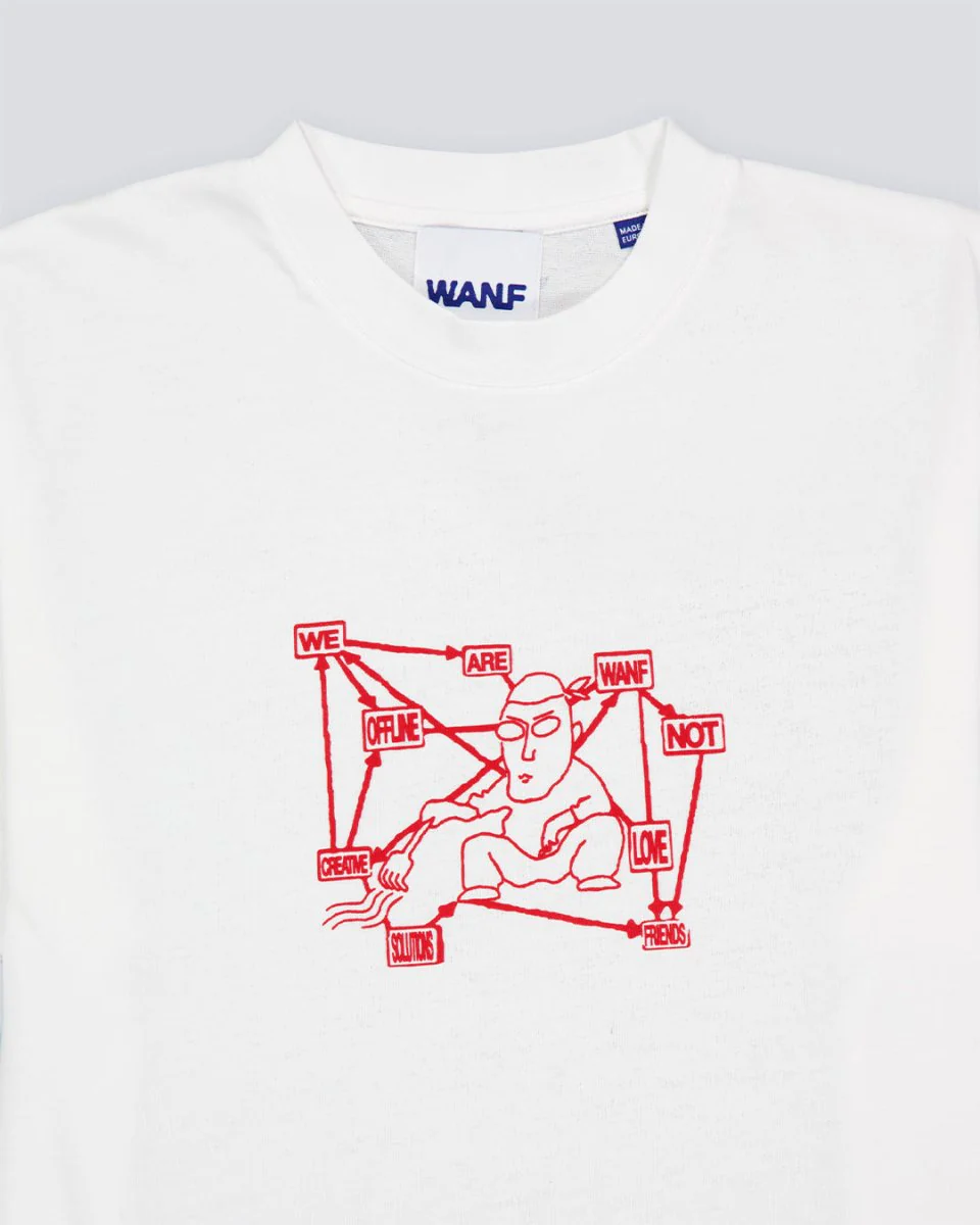 Camiseta We Are Not Friends Recycled Zen Blanco Hombre - Image 3