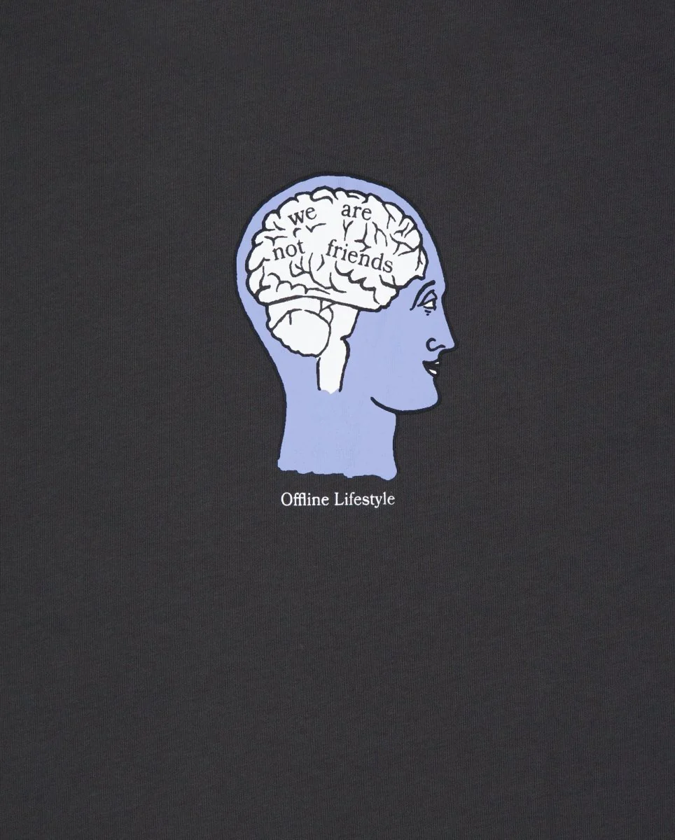Camiseta We Are Not Friends Thoughts Gris Unisex - Image 2