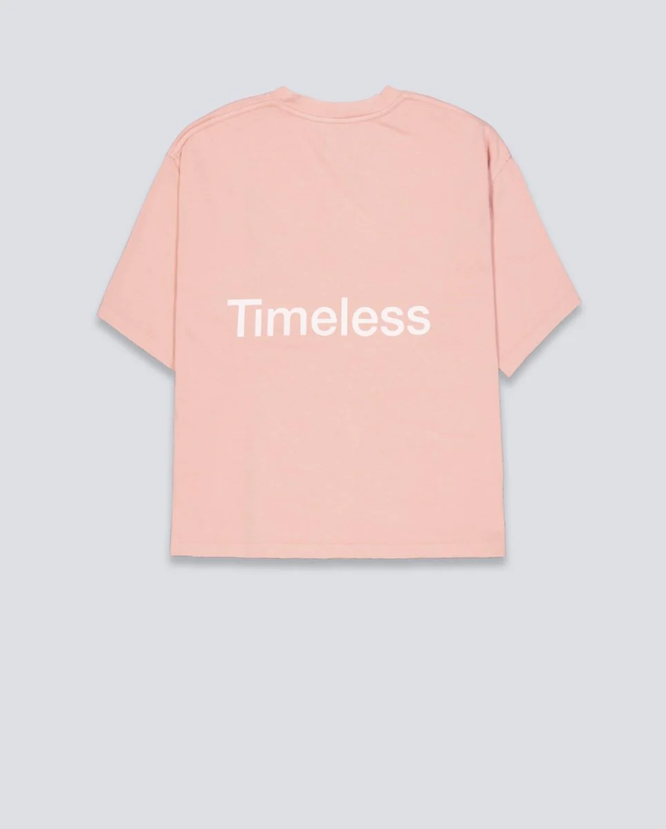 Camiseta We Are Not Friends Timeless Boxy Rosa Unisex - Image 4