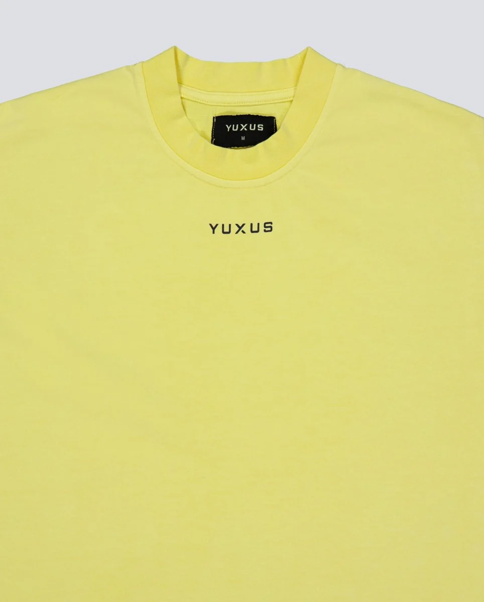 Camiseta Yuxus Flax Patterns Amarillo Unisex - Image 4
