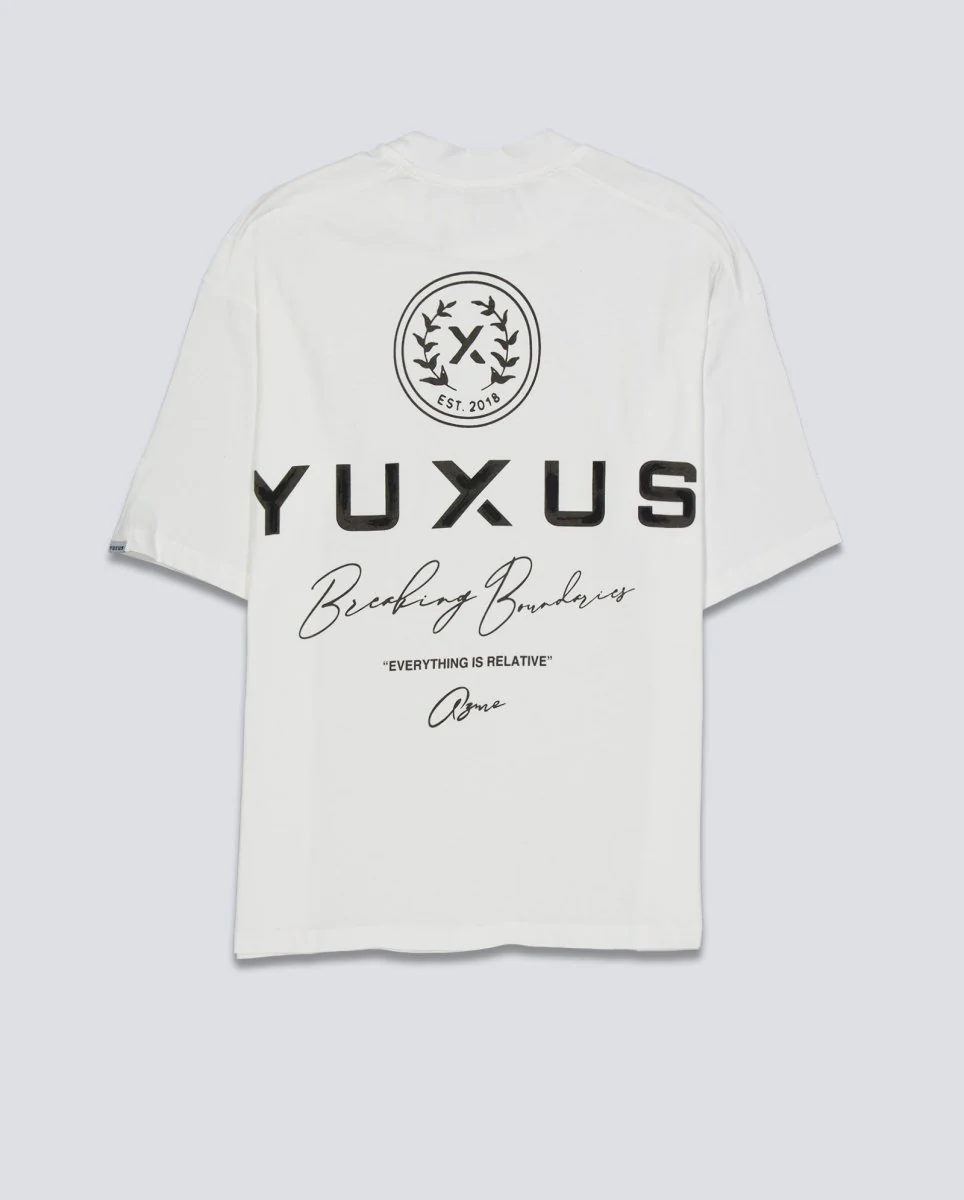 Camiseta Yuxus Hammer Azure Blanco Unisex - Image 3