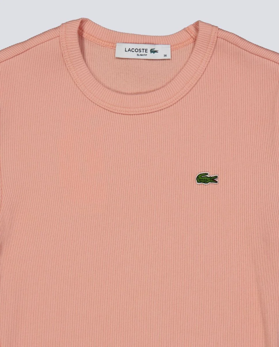 Camiseta Lacoste Tee Beige Unisex - Image 3
